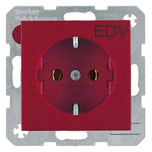 Berker 47431922 Steckdose SCHUKO mit Aufdruck S.1/B.3/B.7 rot, matt Mesch Shop Berker 47431922 Steckdose SCHUKO mit Aufdruck S.1/B.3/B.7 rot, matt Mesch Shop